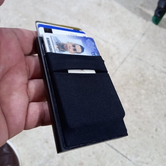 Wallet for Men - Pop up Card Holder RFID Blocking Minimalist Business Credit Ca - Picture 2 of 10